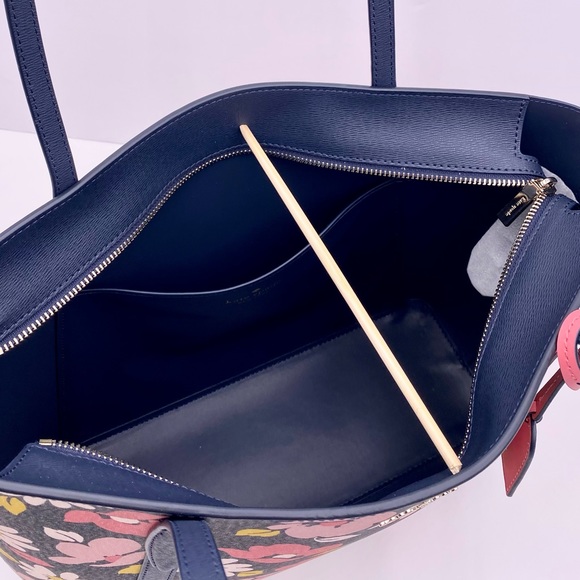 Kate Spade Road Trip Floral Large Tote Bag & Large Slim Bifold Wallet Bl… - Picture 10 of 12